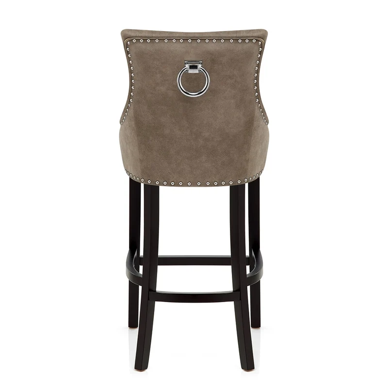 Chaise de Bar Bois Faux Cuir - Ascot Marron