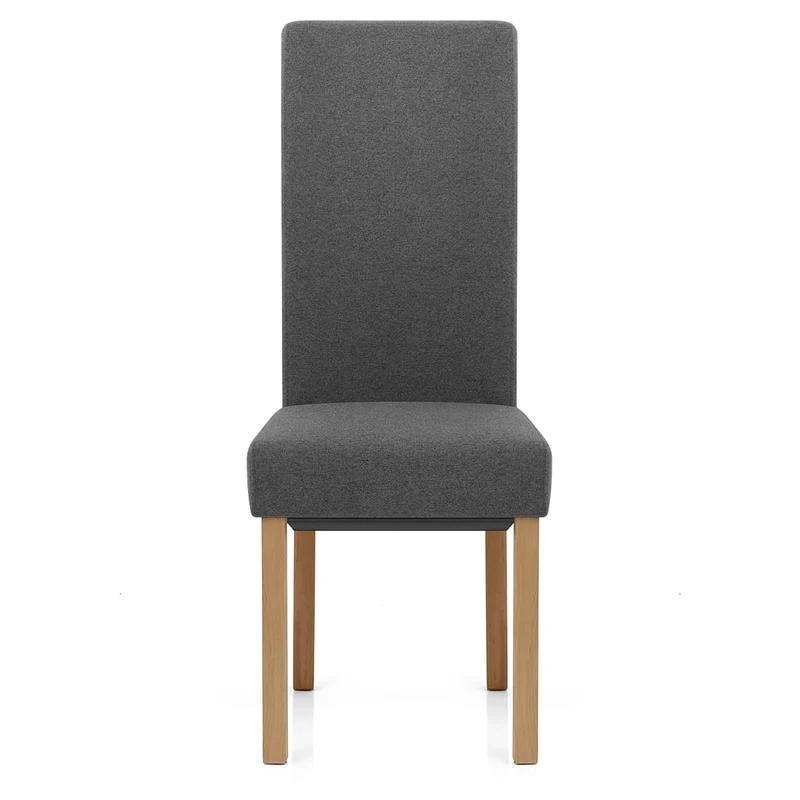 Chaise Bois Tissu - Carolina Gris Foncé