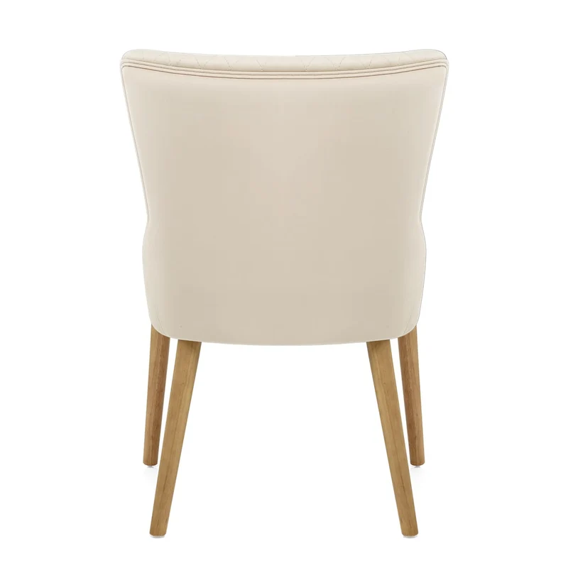 Chaise Bois Velours - City Crème