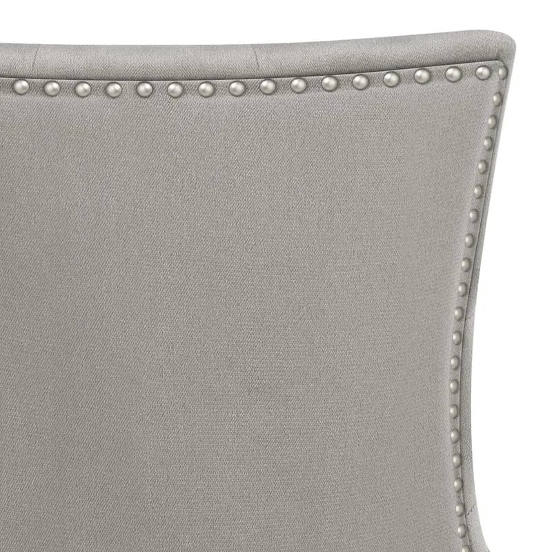 Chaise Bois Velours - Etienne Gris