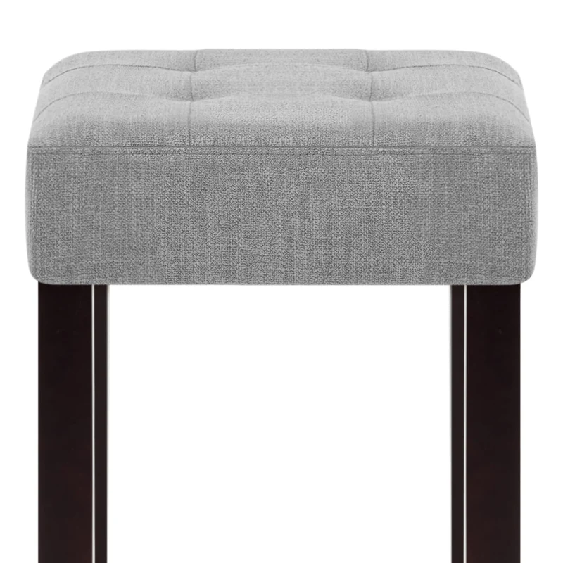 Tabouret de bar Bois Tissu - Oliver Gris