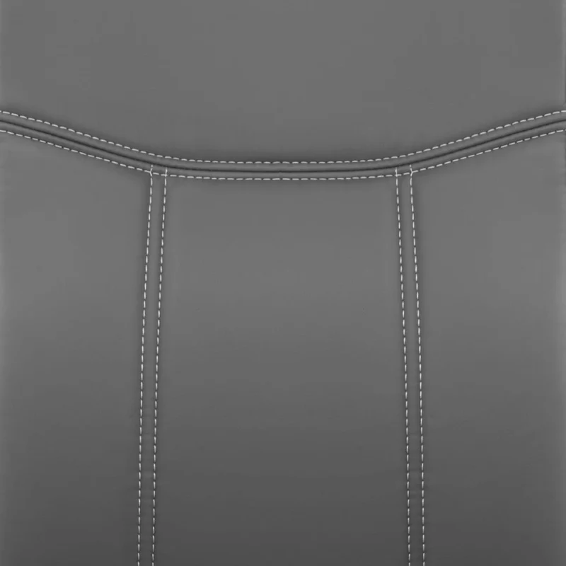 Chaise Métal Simili Cuir - Lancaster Gris