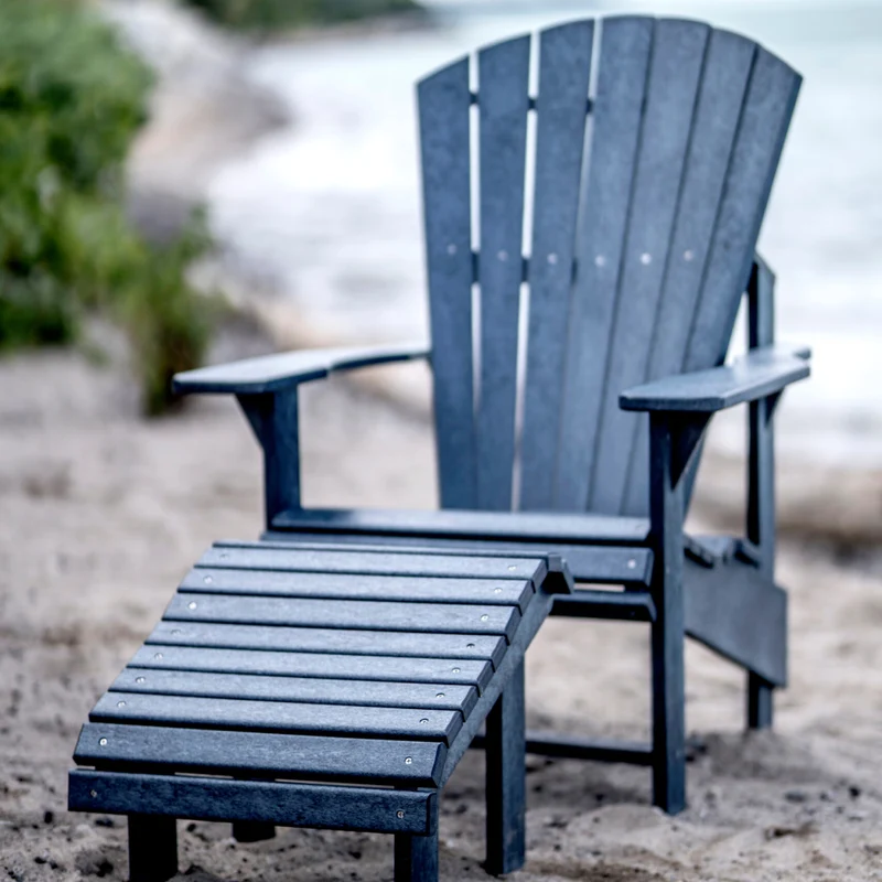 Repose-pieds extérieur en plastique recyclé - Premium F04