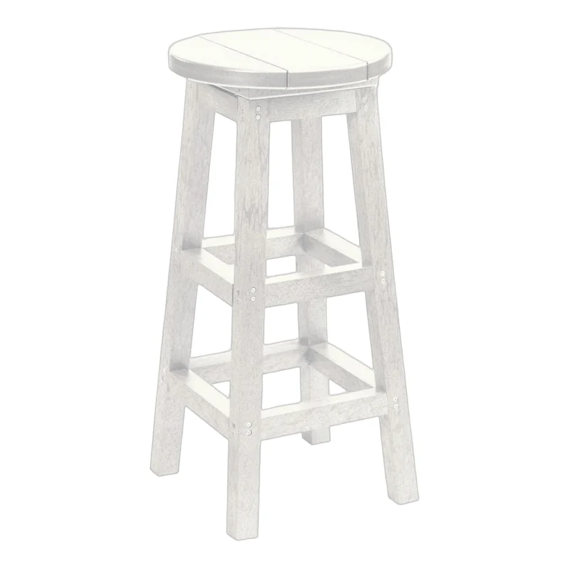 Tabouret de bar extérieur en plastique recyclé - C21