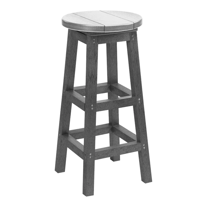 Tabouret de bar extérieur en plastique recyclé - C21