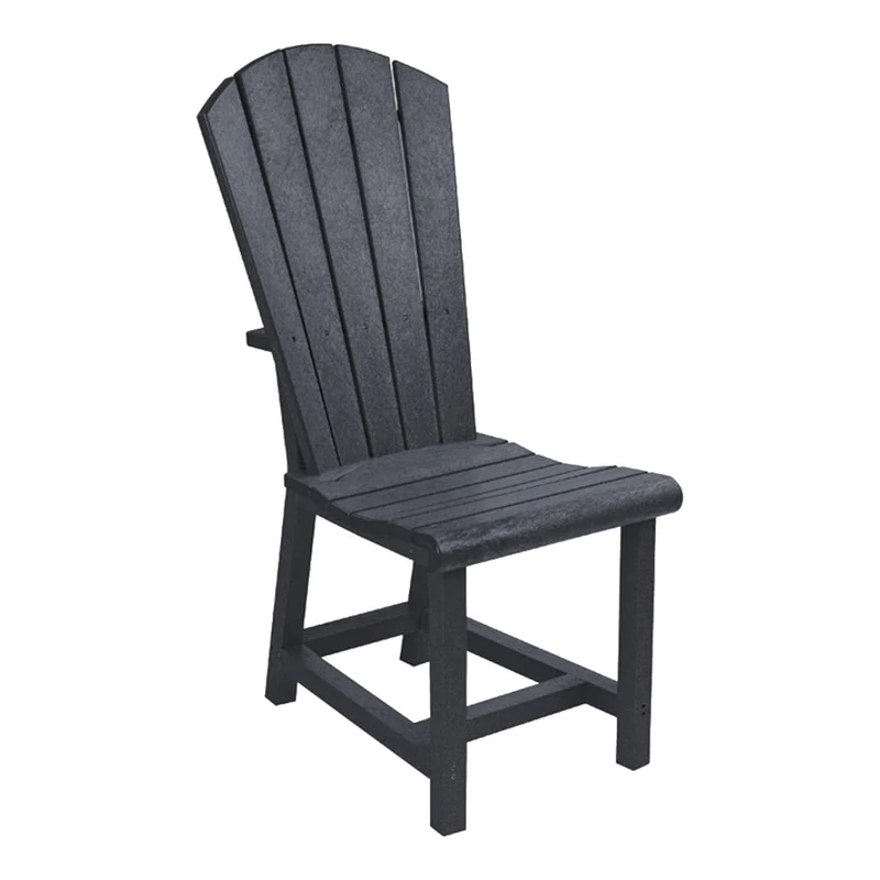 Chaise de salle à manger extérieure en plastique recyclé - Addy C11