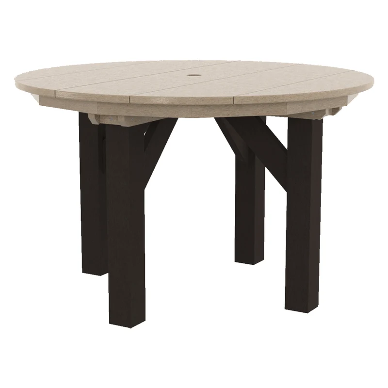 Table à manger extérieure en plastique recyclé - T05