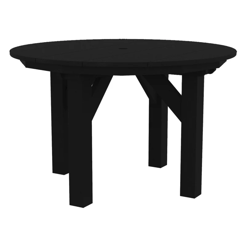 Table à manger extérieure en plastique recyclé - T05
