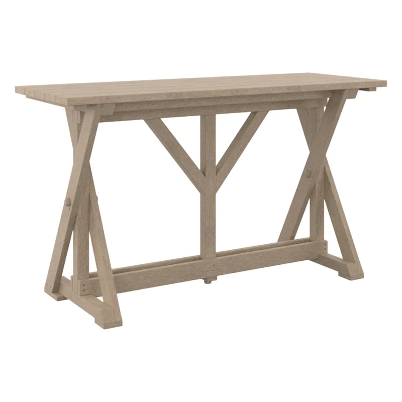 Table de bar extérieure en plastique recyclé - Harvest T204