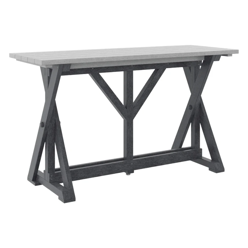 Table de bar extérieure en plastique recyclé - Harvest T204