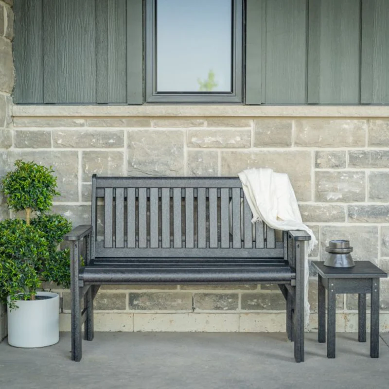 Banc de jardin en plastique recyclé - B01