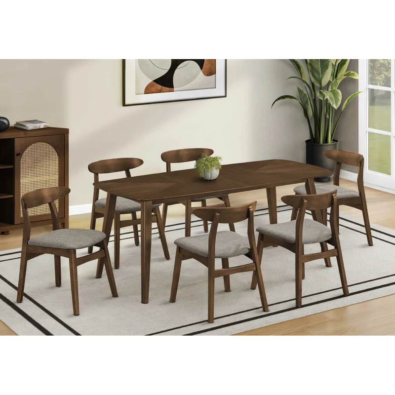 Ensemble de salle à manger avec 4 chaises d'une assise rembourrée - I 1364-1365