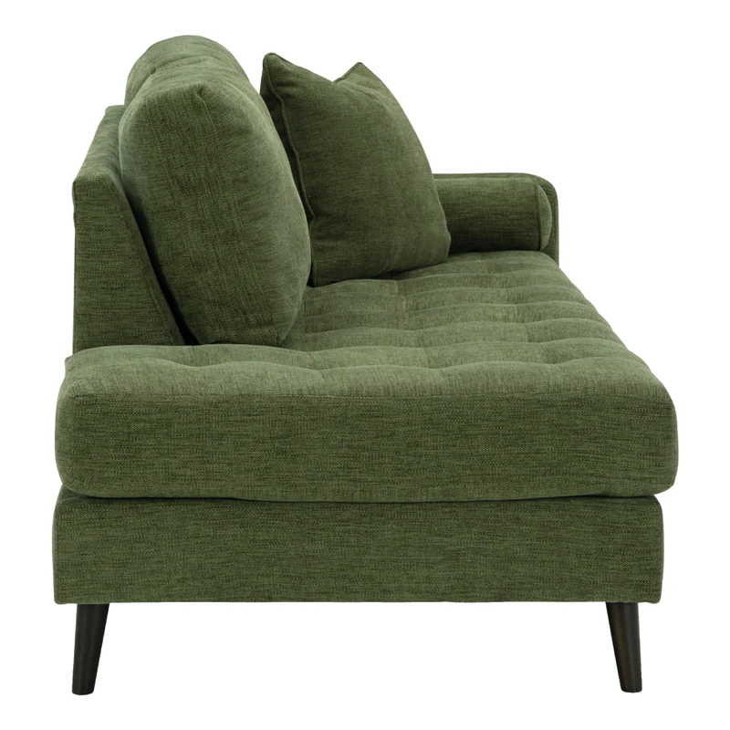 Chaise longue d'angle en tissu avec coussins - Bixler