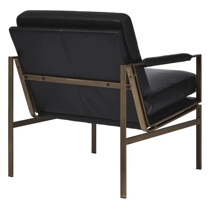 Chaise d'appoint en cuir - Puckman