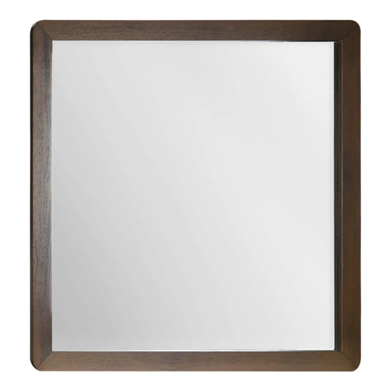 Miroir de bureau en bois/MDF brun noyer - I 5232