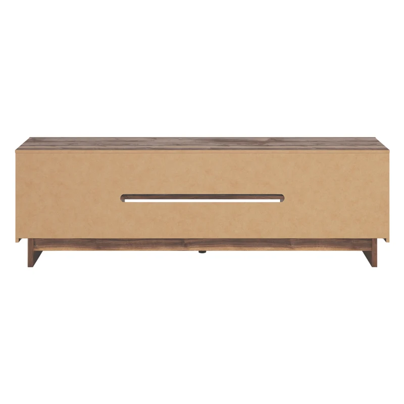 Meuble de télévision XL en bois/MDF brun avec 4 tiroirs - Zadilyn