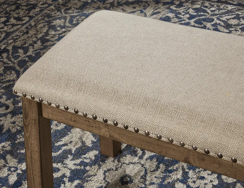 Banc de salle à manger en bois avec assise rembourrée - Moriville