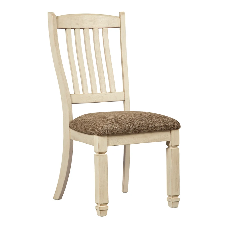 Ensemble de 2 chaises de salle à manger en bois avec assise rembourrée - Bolanburg