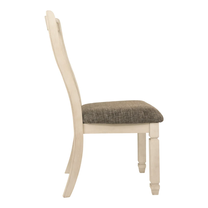 Ensemble de 2 chaises de salle à manger en bois avec assise rembourrée - Bolanburg