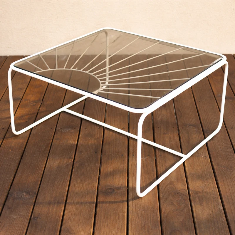 Table basse Eldorado verre fumé