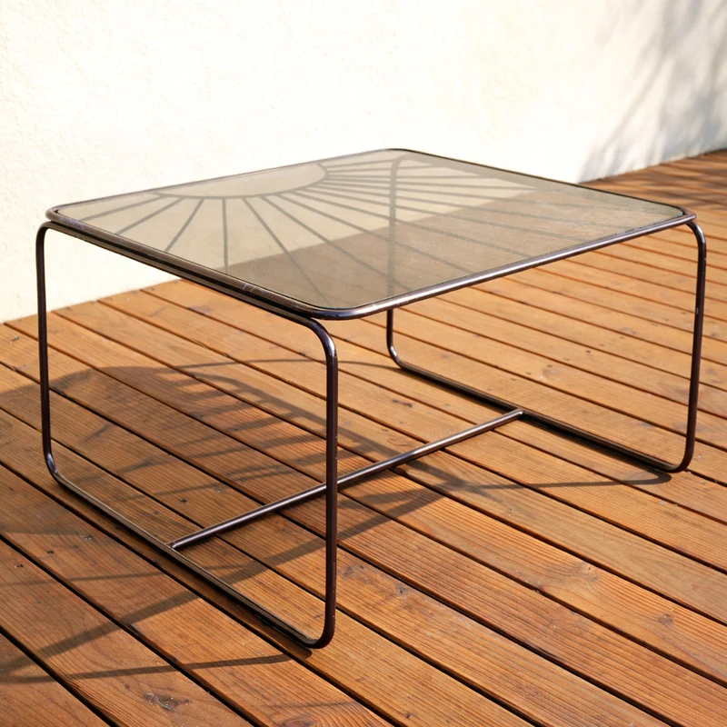 Table basse Eldorado verre fumé