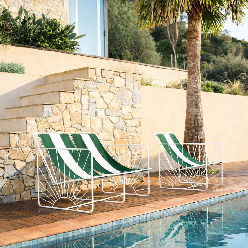 Banquette double 3 rayures Eldorado