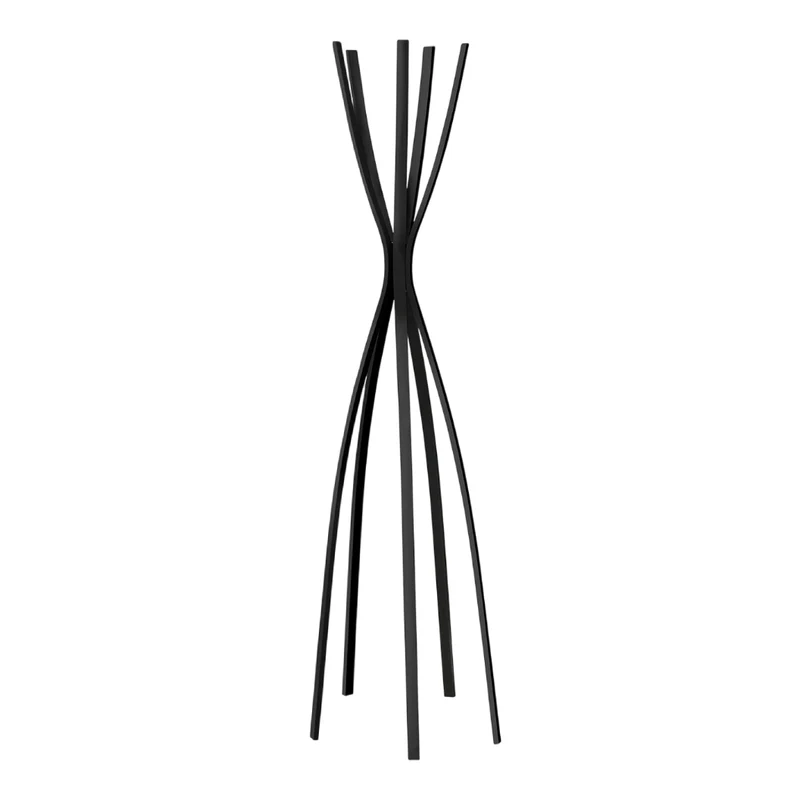 Porte-manteau en métal noir satiné avec 5 supports - I 2017
