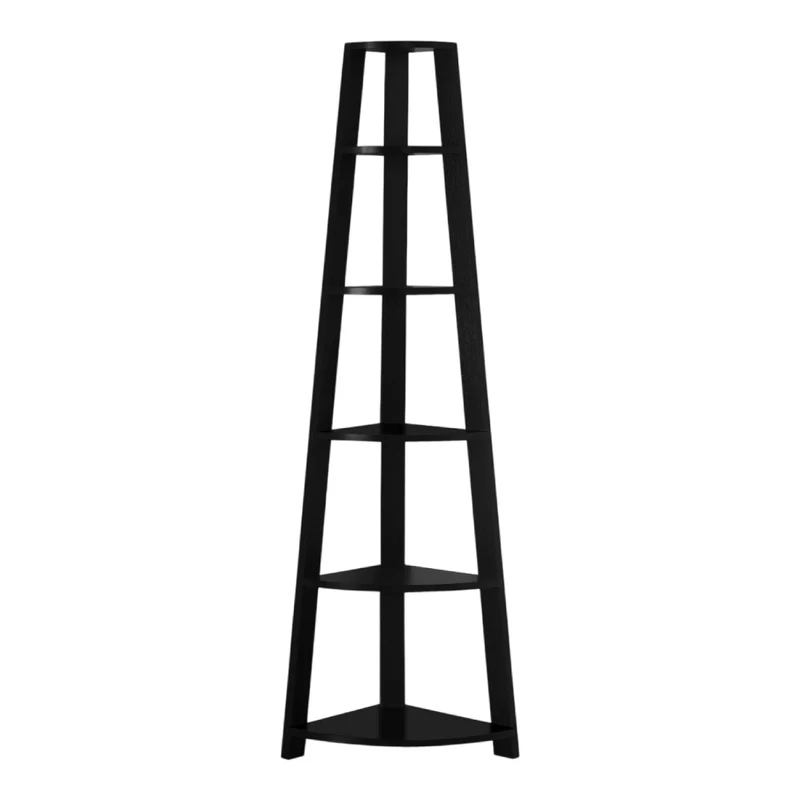 Étagère de coin en MDF/stratifié avec 5 tablettes - I 2495-2496-2497-2499-2750