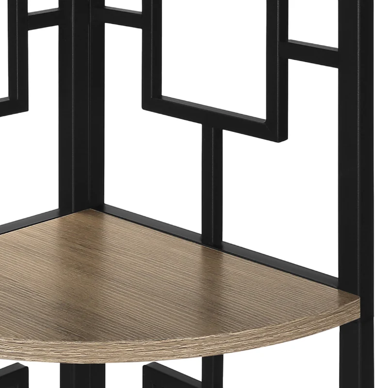 Étagère de coin en métal avec 4 tablettes en MDF/stratifié - I 3610-3611-3612-3613