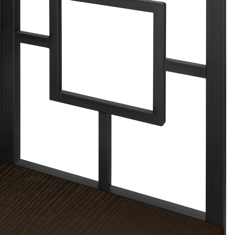 Étagère de coin en métal avec 4 tablettes en MDF/stratifié - I 3610-3611-3612-3613