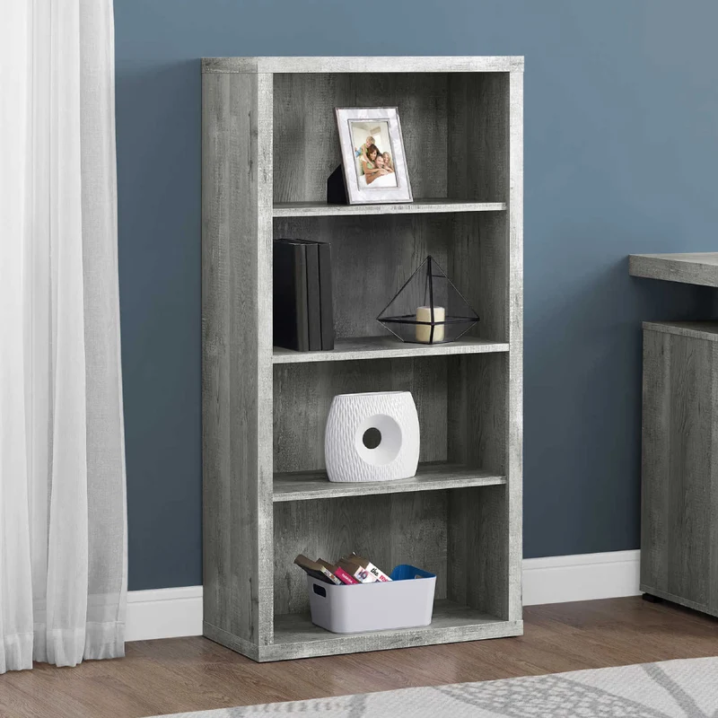 Étagère en MDF/stratifié avec 4 tablettes - I 7404-7405-7406-7407-7059-7060