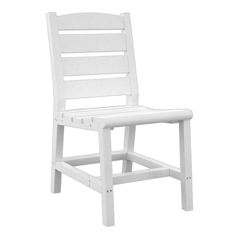 Chaise de salle à manger extérieure en plastique recyclé - Napa C321