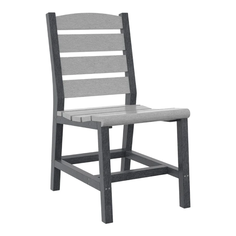 Chaise de salle à manger extérieure en plastique recyclé - Napa C321
