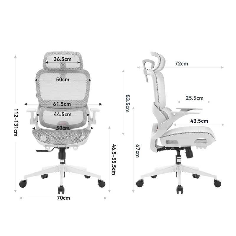 Sihoo B100 Chaise de bureau ergonomique avec accoudoirs relevables