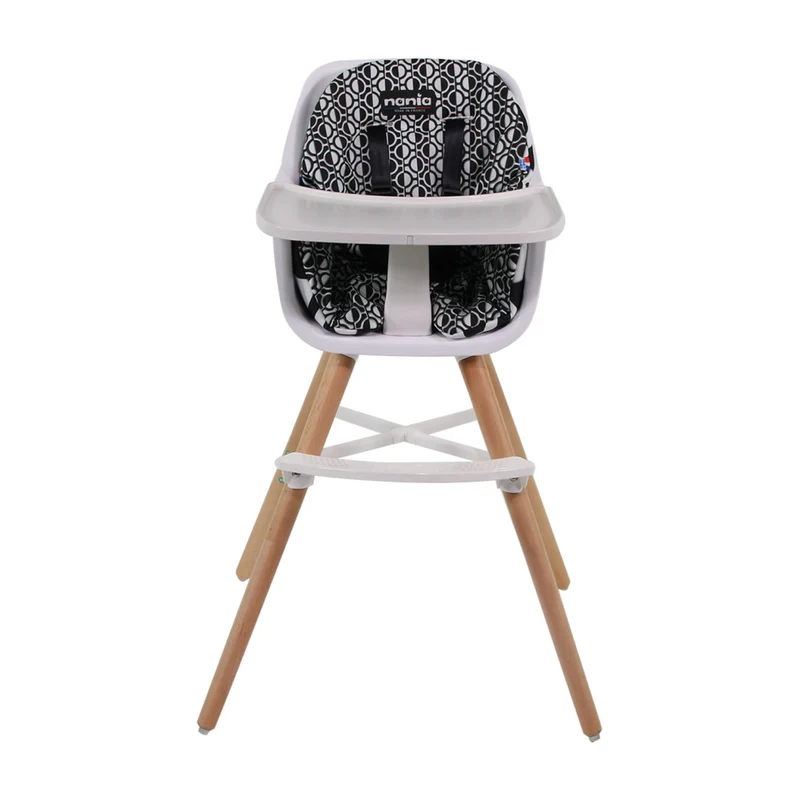 Chaise Haute Bébé évolutive 2 en 1 - Dès 6 mois jusqu'à 5 ans - Coussin réversible