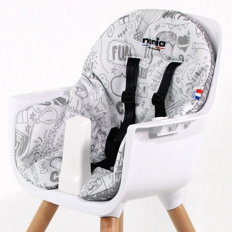Chaise Haute Bébé évolutive 2 en 1 - Dès 6 mois jusqu'à 5 ans - Coussin réversible