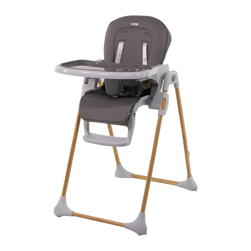 Migo- Chaise haute Emma dès 6 mois à 36 mois - Dossier inclinable - Hauteur réglable