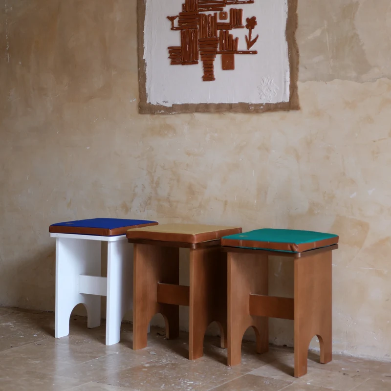 Tabouret en bois Chapel - Au Soleil