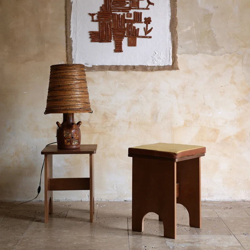 Tabouret en bois Chapel - Au Soleil