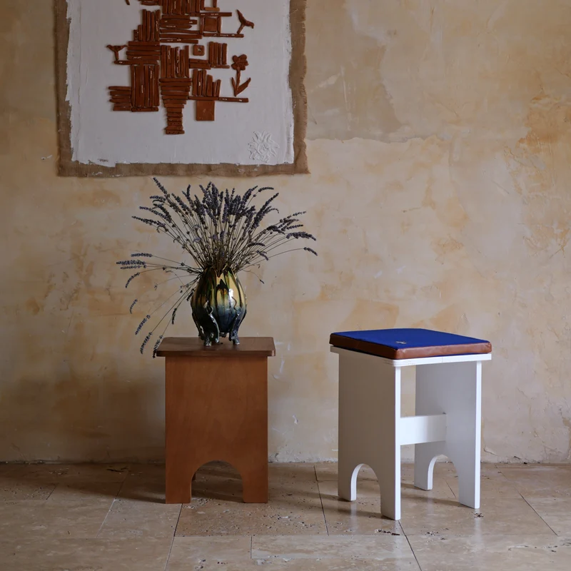 Tabouret en bois Chapel - Au Soleil