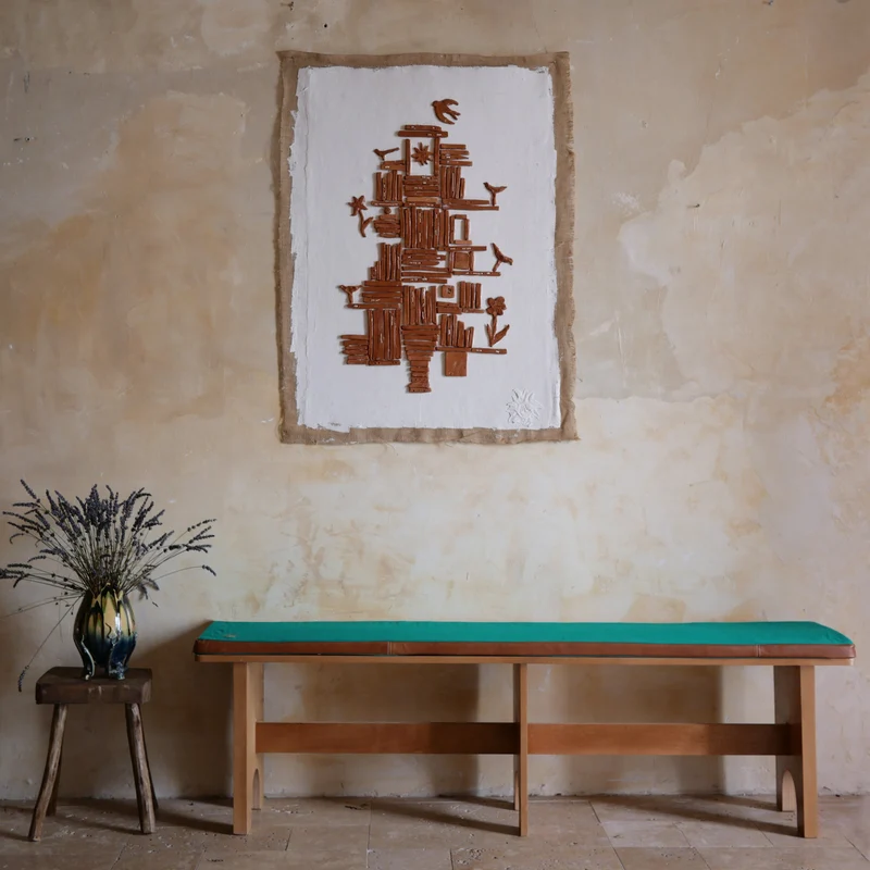 Banc en bois Chapel - Au soleil