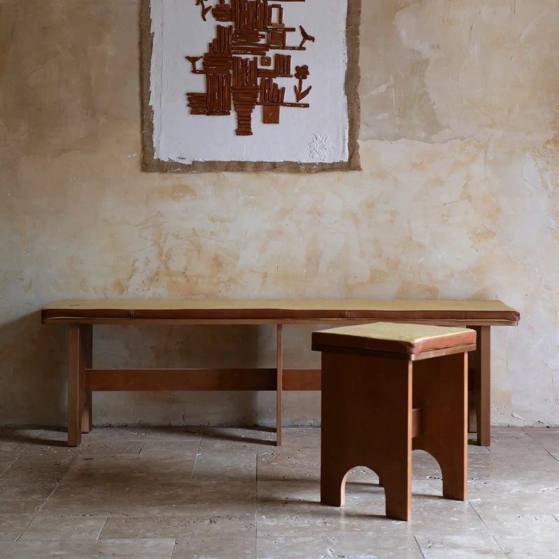 Banc en bois Chapel - Au soleil