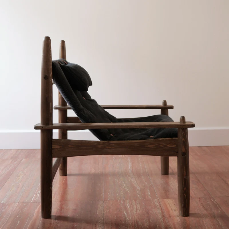 Fauteuil Carlo Velours Côtelé et appuie-tête