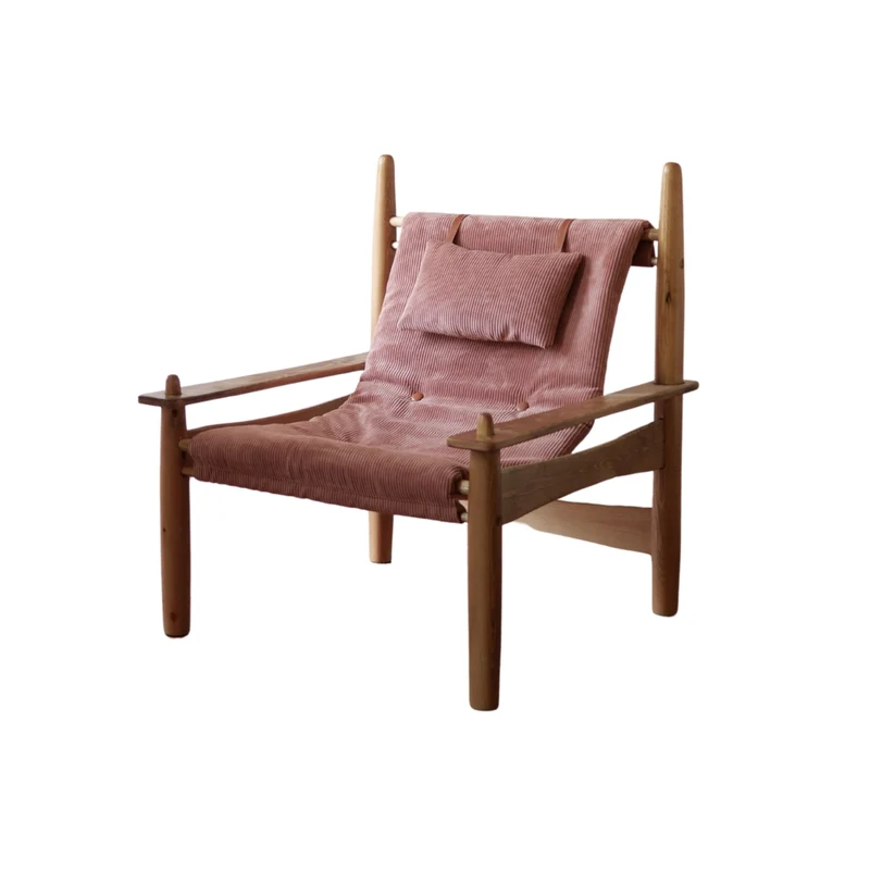 Fauteuil Carlo Velours Côtelé et appuie-tête
