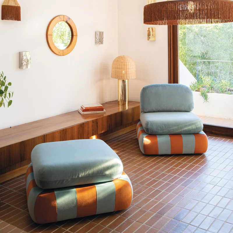Fauteuil Circus Velours