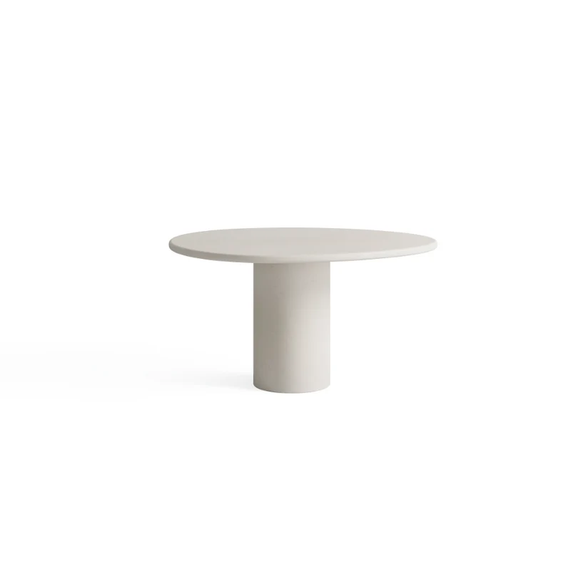 Table à manger d'extérieur Reef 140 cm – Béton-ciment finition Latte
