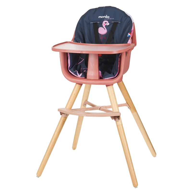 Chaise Haute Bébé évolutive 2 en 1 - Dès 6 mois jusqu'à 5 ans - Coussin réversible