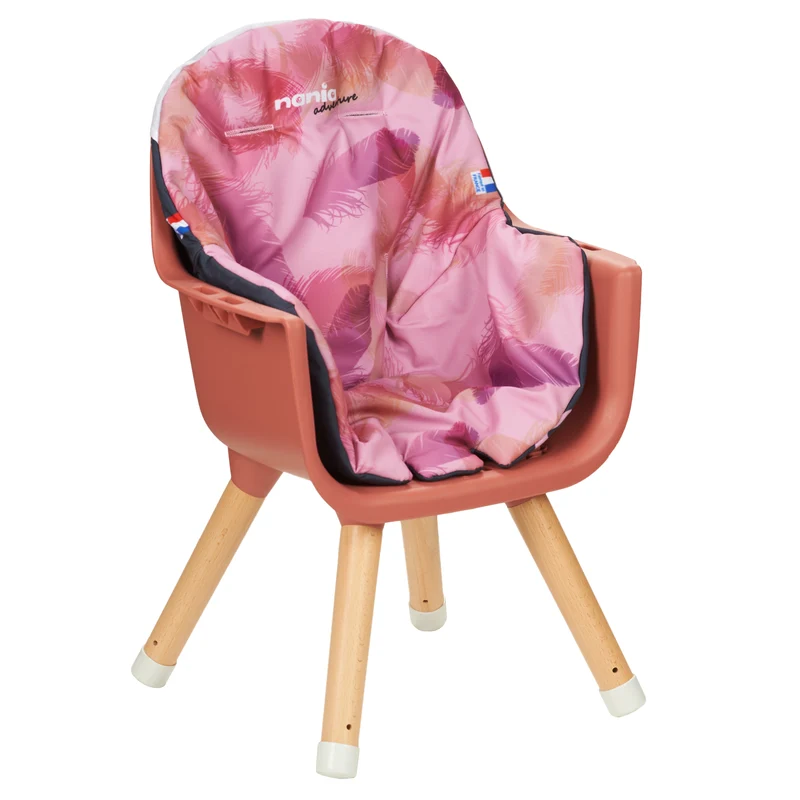 Chaise Haute Bébé évolutive 2 en 1 - Dès 6 mois jusqu'à 5 ans - Coussin réversible