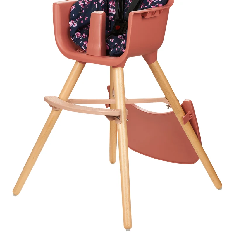 Chaise Haute Bébé évolutive 2 en 1 - Dès 6 mois jusqu'à 5 ans - Coussin réversible