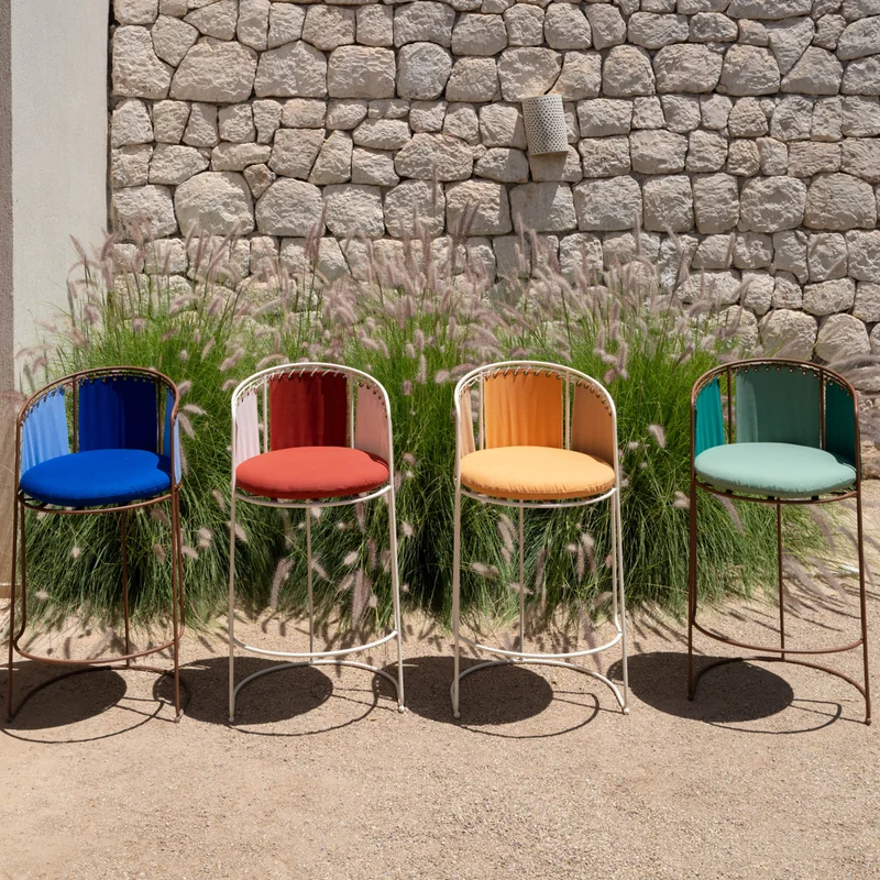 Tabouret de Bar Palmer Outdoor Bicolore